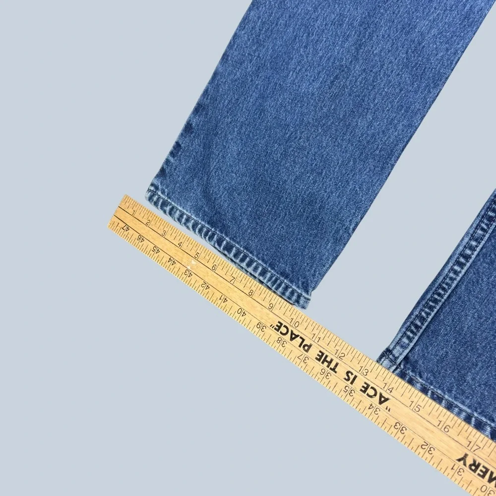 Levis SilverTab Boot Fit Jeans Mens 32x30 Blue Denim Bootcut Baggy 90s Style